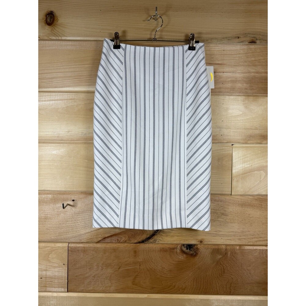 Etcetera, Pencil Skirt featuring a white and black pinstripe‎ Women’s 2 NWT!